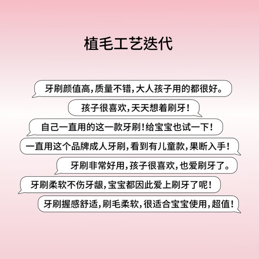 Huibaishi 6-12-year-old children's toothbrush, soft-bristled toothbrush for children, Japanese overseas imported toothbrush 4-piece set