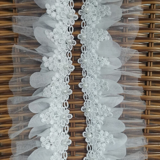 Clásico de encaje de mariposa soluble en agua Garlón plisado Collar de cuello de cuello de cuello de cuello con zapatos y sombreros Accesorios de vestidos de novia 9225 Mesa de mariposa pequeñas más cuentas de 0 cm de aproximadamente 13 metros