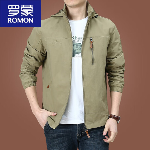 罗蒙（ROMON）户外男士外套秋冬季2025新款中年男装秋装上衣服加绒夹克男春秋厚 9898深蓝 款 加绒 2XL