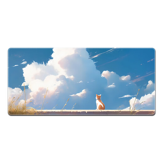 Ruqinlian Pintura de paisaje Pintura de ratón Super grande Pintura al óleo de aceite para hombres y niñas Mesa de trabajo Oficina de escritorio de computadora Teclado de escritorio de escritorio Apariencia Apariencia Anti-deslizamiento personalizado y resistente al desgaste 12593 Tiempo de ocio Long 800 mmx 300 mmx espesor 4 mm 4 mm