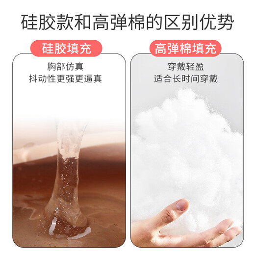 Ytgt silicone prothétique poitrine faux poitrine cd costume plusieurs tasses aux vêtements pour femmes Internet célébrité fausse fille fausses seins homme déguisé en femme fausse féminine creux prix b tasse numéro régulier coton élastique élevé