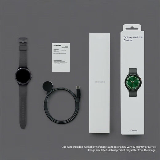 Samsung Samsung [National Subsidy] Watch6 Classic Bluetooth Smart Watch/Sports Watch/Telephone Watch 47mm Yuye Hei Men and Women Watch