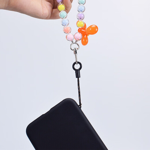 Lvzhuye pequeño CONCANDO Fino Teléfono móvil U Clave de disco Pequeño Lanyard Círculo Negro Cordillero Cordera pequeña Cámara de hebilla pequeña CCD Cadera de teléfono móvil Costilería Diy Joyería Accesorios de colgante Pequeño Cabeza de cuerda [5 paquetes]