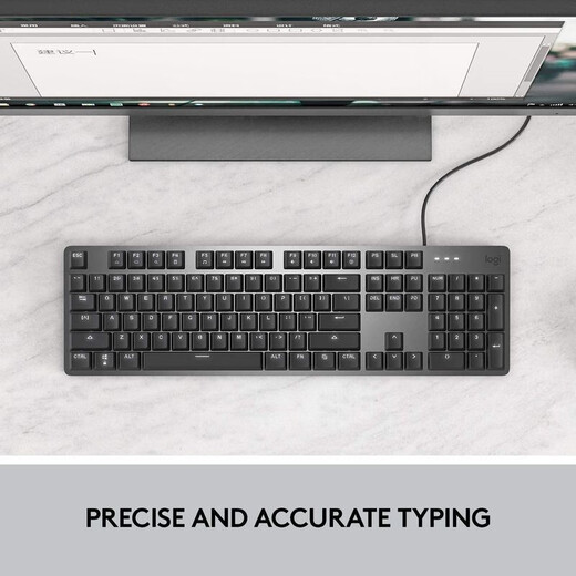 Logitech K845 Wired luminous mechanical keyboard TTC red switch + M510 wireless computer mouse Business office daily Ergonomics Black 104