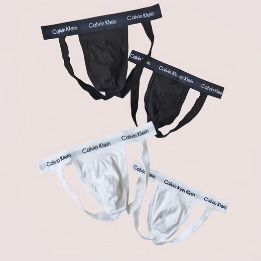 CK/CALVIN KLEIN men's sexy and sexy elastic cotton breathable double thong underwear, set for sale, 6782 black 1 pair, set for sale, no tag packaging, US size S/170cm, suitable for waist circumference 71-76cm