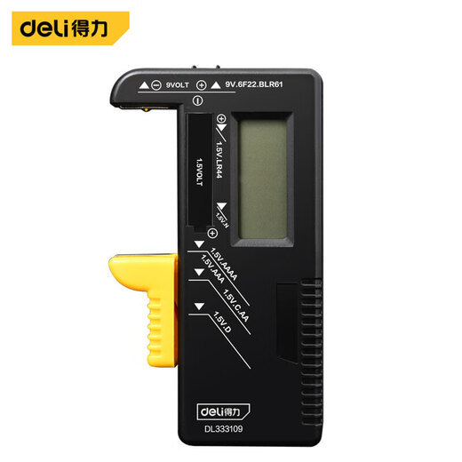 Deli battery tester digital display power tester battery remaining power display DL333119