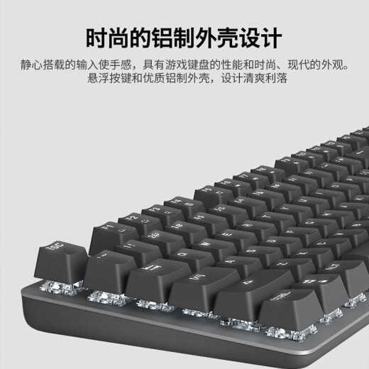 罗技（Logitech）K845机械键盘有线键盘游戏键盘办公全尺寸电竞发光吃鸡键盘办公用品WF13A K845海洋主题机械键盘 红轴【30%用户选择】