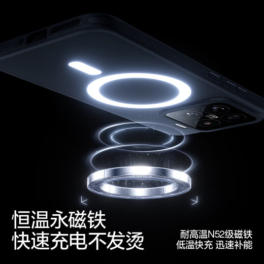 闪魔适用小米15手机壳15Pro气囊防摔镜头保护套Xiaomi磁吸快充电Magsafe新款外壳超薄Por [Magsafe顶配款*半透白]爆摔不坏 小米15