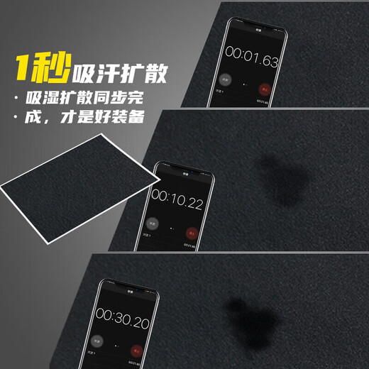 Peak fitness clothing equipment set men's quick-drying sweat-wicking breathable high-elastic badminton training three-piece set black