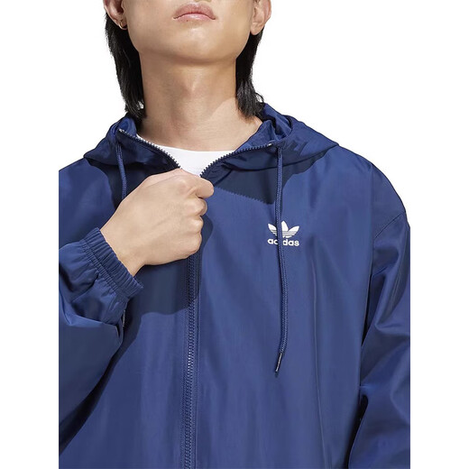 阿迪达斯（adidas）三叶草男装2024夏季新款运动休闲防风外套IR9852 深蓝|IR9858 S
