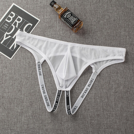 Xu Shansi men's open-stage thong underwear leaks anal anus anus gay gay underwear lace mesh. Three pieces of equipment notes and messages. The average size is recommended to weigh 80-150 Jin [Jin equals 0.5 kg]