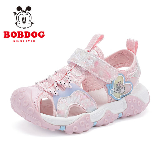 BOBDOG children's shoes soft sole toe cap children's shoes summer children's sandals for women 105532058 light pink 25