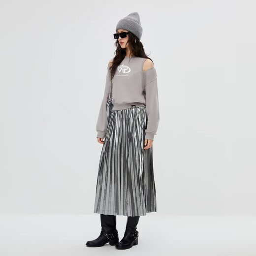 
ONLY winter fashion temperament versatile loose round neck long sleeve sweatshirt for women 12349S025 E38 Travel Bird Gray M (165) 84A