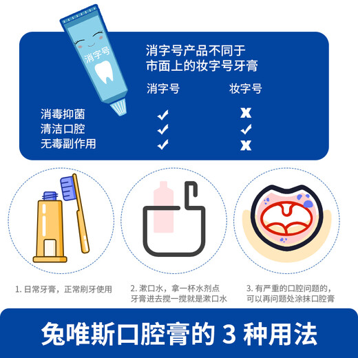 兔唯斯（TOWEALTH）口腔防护护理牙膏牙龈出血清新口气防护护龈护齿膏 防护 150g 1支 默认1