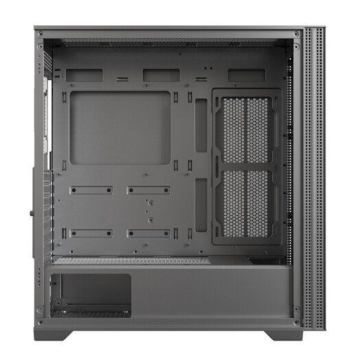 GALAXY Metal Master E210 Desktop-Computergehäuse (zwei Seitenteile aus Eisen/TYP-C/kompatibel mit E-ATX/unterstützt 360-Grad-Wasserkühlung/11 Lüfterpositionen/Farbe: Schlachtschiffgrau)