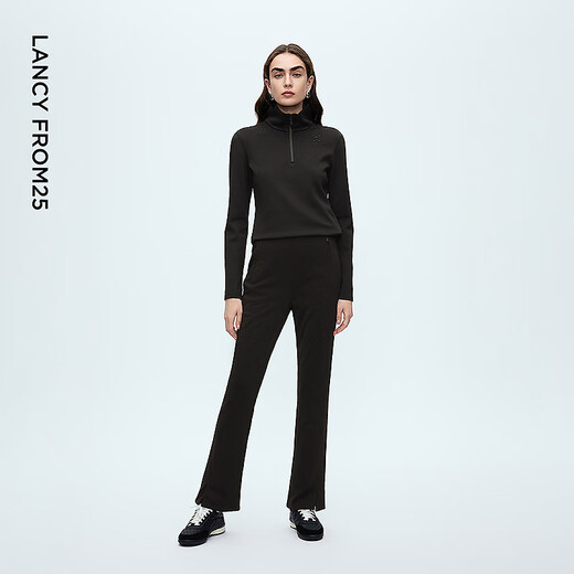 Langzi Holdobagi white goose down retro slightly flared down pants high-end winter new style for women black M