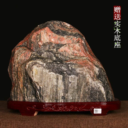 XMSJ Natural Taishan Stone Candang Taishan Stone Office Backing Mountain Stone Wohnzimmer Innenmikro Landschaft Rockery C1047