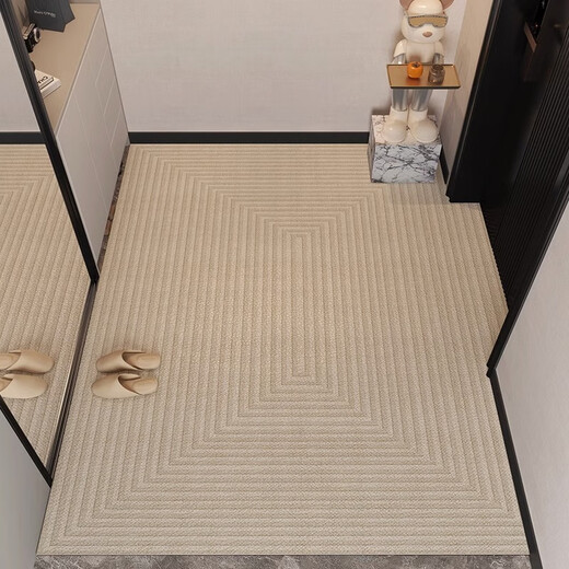 Hua Feihua entrance door floor mat, stain-resistant, no-wash, wipeable PVC door mat, entry door mat, cuttable entrance door, Vanilla-3N 80cm120cm