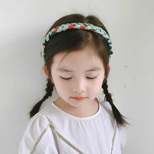 Tang Funi fabric twist hairband for girls, no harm to the headband, teeth, anti-slip, hair press, little girl, children's hairpin, headband, hair accessory, pink