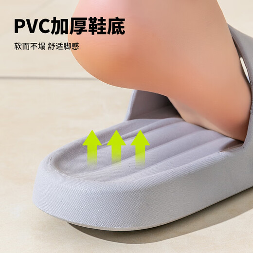 PaulFrank大嘴猴凉拖鞋女夏厚底软弹家居浴室洗澡拖鞋PF5728天蓝38-39