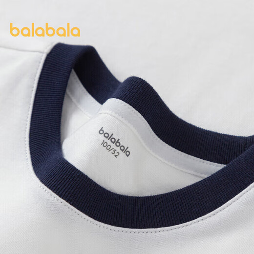 Balabala children's T-shirt children's short-sleeved 2024 boys summer clothes girls tops simple and versatile 208224117224