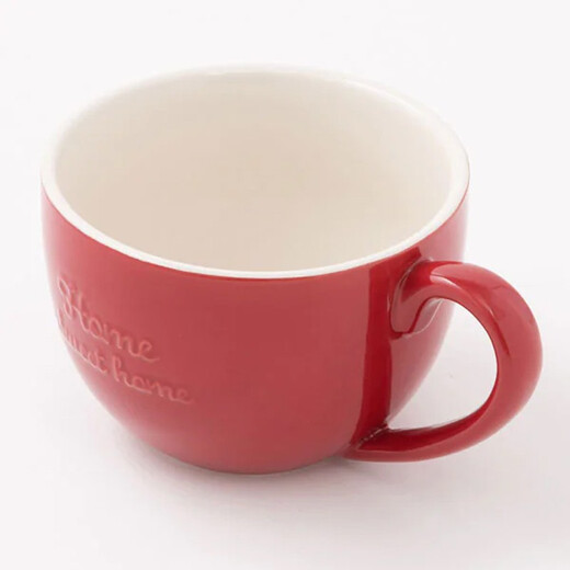 NITORI Yideli Home Christmas Atmosphere Mug Tea Cup Ceramic Cup Colored Water Cup Soup Cup Qingnuan Series Red