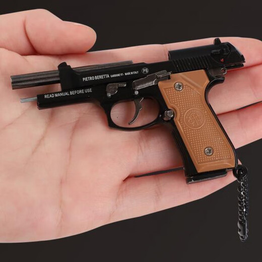 Mini -Version des Keychain 1392F Metal Model Keychain Mini -Waffe Abnehmbares Hanger Beretta 92f mit Gravur