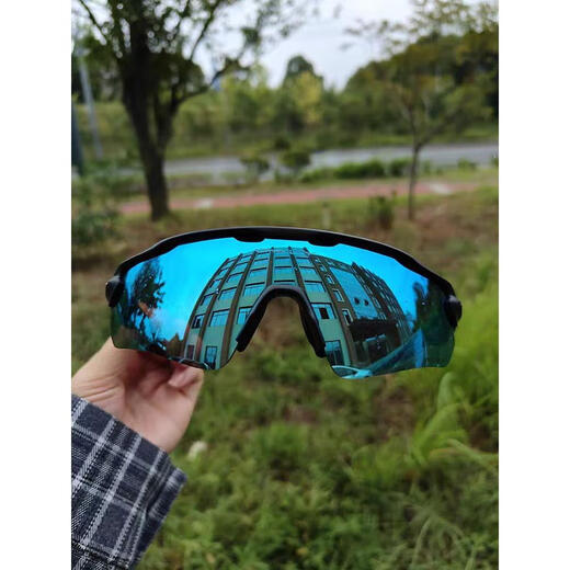 
OAKLEY O-Journal Cycling Glasses Radar ev 9275 Bicycle Running Marathon Half Frame Polarized Cycling Glasses Full Black Frame Red Frame Four-Piece Pack