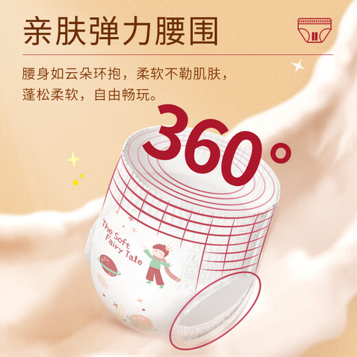 Yinyin Soft Fairy Tale Baby Pulling Pants Ultra-Thin Dry Diapers Baby Diets Universal for Men and Women XXXL Code 20 Tablets (>17kg)
