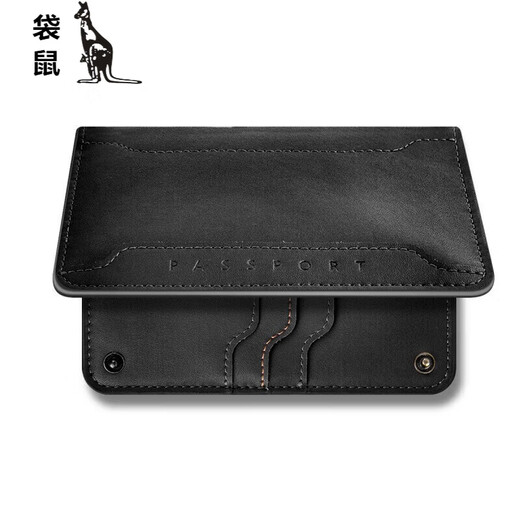 Känguru neuer Männer Brieftasche Passport Bag Air Ticket Clip Travel Dokument Aufbewahrungstasche Multifunktionskartenbeutel Übersee Passportasche tragbar braun