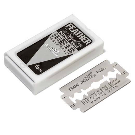 Xipu old double-sided safety razor blade shaving blade feather paper airplane green A iridium gold blade four-in-one black feather green A paper airplane iridium gold four-in-one