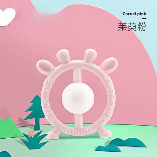 Pigeon Color Baby Teething Glue, Fawn Bell Teething Glue, Baby Silicone Bite Teething Glue, Hand Rattle Toy, Le Teethering Glue, Cornus officinalis Powder, 0 pieces