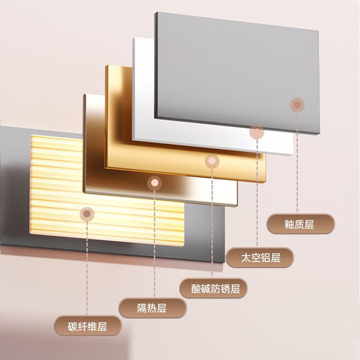 欧鸿智能电热毛巾架碳纤维加热家用浴室卫生间免打孔烘干架奶白色 【奶白】T681WIFI版-左出线
