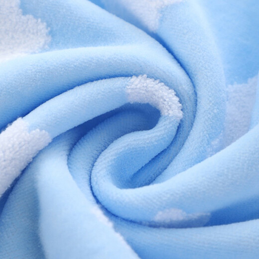Serviette dorée G1289Wh serviette de maison de ménage doux paisible et non torsadé hommes et femmes couples adultes serviette à visage long Velvet Coton Strong Absorbant Blue 1
