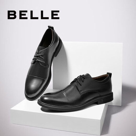 Belle Belle Einkaufszentrum gleiche Kuhläsesoten Leder Herrengeschäft formelle Lederschuhe B3G25CM0 Black 2 40