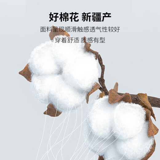 南极人衬衫男纯色商务休闲衬衣舒适透气上衣修身白衬衫男白色