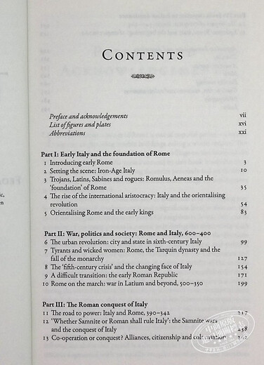 罗马的崛起 英文原版 The Rise of Rome Kathryn Lomas