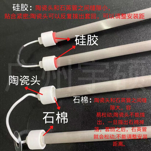 A3过塑机灯管发热管320封塑机A4塑封机过胶机 配件石英管加热管 三木F9921过塑机灯管