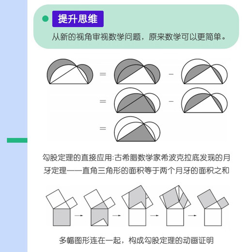 仁者无敌面积法：巧思妙解学几何（异步图书出品） 蛇年礼物97871155**828彭翕成，张景中人民邮电出版社