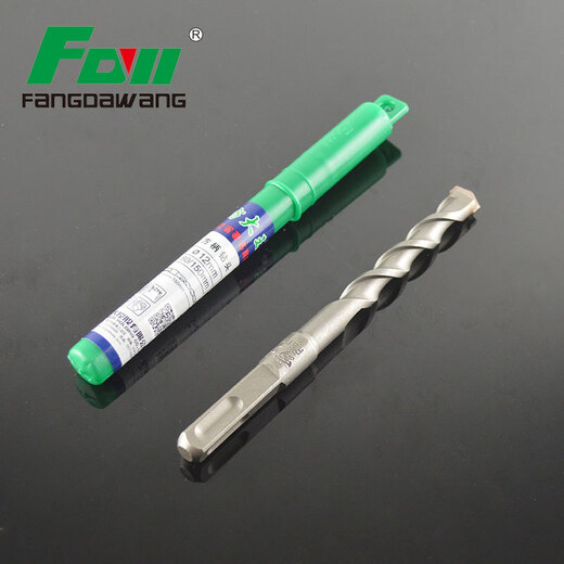 Fang Dawang non-standard 9 11 12.5 13 15 17 19 electric hammer wall drilling impact drill square handle four-pit hammer head square handle 12.5*150