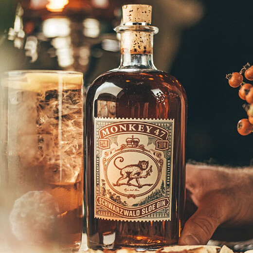 Jitu allemand Original Imported Forest Wine Monkey King 47 Black Forest Dry Gin Gin Wine, Luluo Gin Wine, Préparation aromatisée Vin, Luluo Gin Wine, Wine de préparation aromatisée, 500 ml