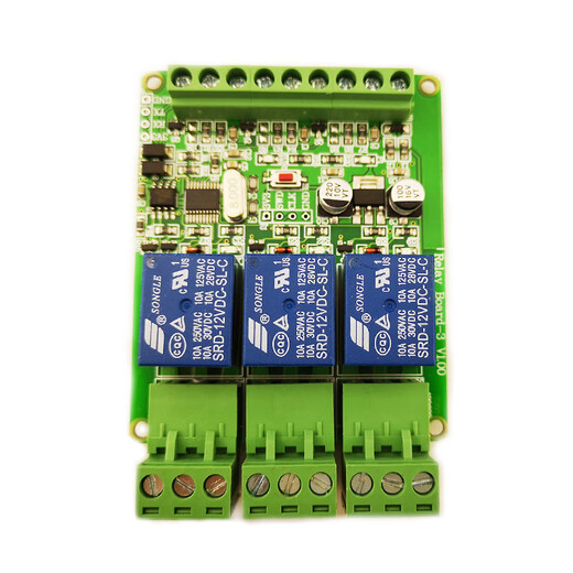 1/2/3/4/6/8/12-channel Modbus relay module switching input and output RS485/TTL/PLC 4-channel output + 4-channel input 5V