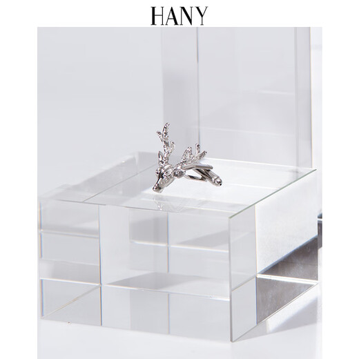 汉尼（HANY）袖扣轻奢纽扣男士法式衬衫袖钉男士衬衣定制高档衬衣袖口简约礼物 鹿梦星辰