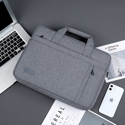 BRINCH portable laptop bag 15.6 inch shock-proof and water-splashing business one-shoulder hand-held office bag