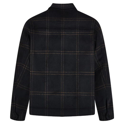 Bailando con la chaqueta de trabajo a prueba de viento de otoño e invernal y lobo de lobo para hombres 001 Negro 185