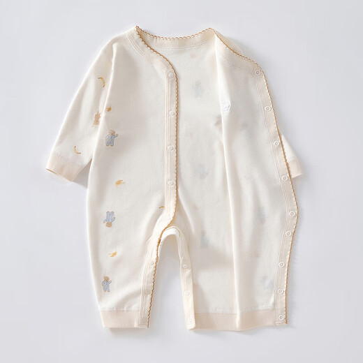 Betas betas baby oneie primavera y otoño hombres y mujeres que arrastran la ropa recién nacidos y niños pequeños ropa de algodón puro oso 80 cm