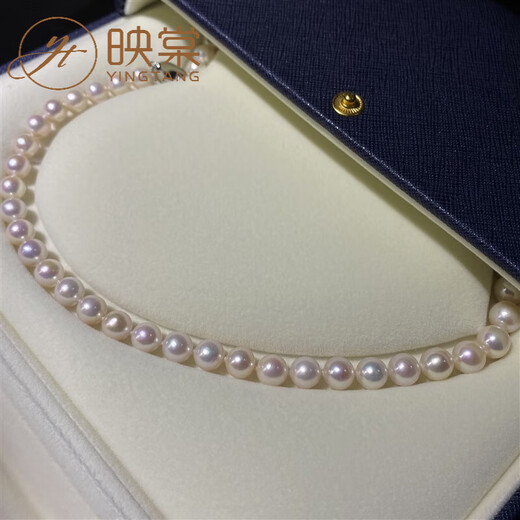 Xuanxian classic freshwater pearl French necklace mother chain freshwater ak pearl domestic product light 45cm