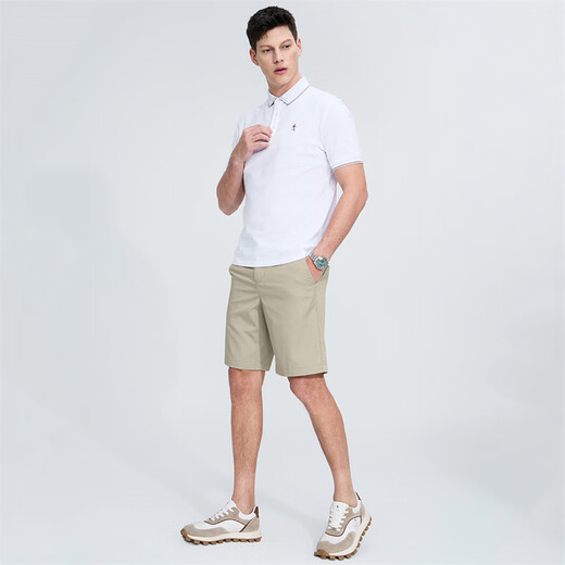 
Dancing with Wolves [with mulberry silk] Casual commuting elastic thin breathable men's casual shorts 701 khaki 30