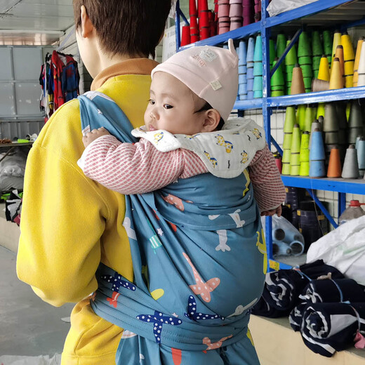 Zinu Meng Sichuan Baby Baby Baby Vintage Cotton Pure Coton Turban Turban Back-Back-style Back-Child Groupe Summer Coton Minet Coton (modèle d'avion) ​​Longueur et largeur 110 * 80cm