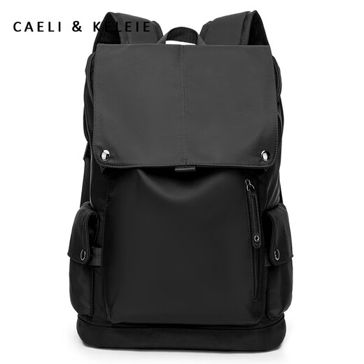 Caeli / Keleie Men's Backpack for Men's Business Casual Sackepack de grande capacité Multi-fonction Multi-fonction de style coréen Tendy Carbag Travel Men's Bag K679 Black